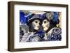 Masks at the Venice Carnival in St. Mark's Square, Venice, Veneto, Italy, Europe-Marco Brivio-Framed Photographic Print