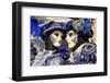 Masks at the Venice Carnival in St. Mark's Square, Venice, Veneto, Italy, Europe-Marco Brivio-Framed Photographic Print