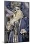 Masks at the Venice Carnival in St. Mark's Square, Venice, Veneto, Italy, Europe-Marco Brivio-Mounted Photographic Print