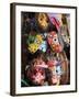 Masks, Handicraft Market, Antigua, Guatemala, Central America-Wendy Connett-Framed Photographic Print