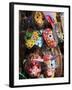 Masks, Handicraft Market, Antigua, Guatemala, Central America-Wendy Connett-Framed Photographic Print