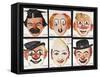 Masks of Famous Clowns, Kellogg Company of Great Britain-null-Framed Stretched Canvas