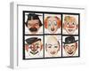 Masks of Famous Clowns, Kellogg Company of Great Britain-null-Framed Giclee Print