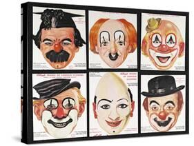 Masks of Famous Clowns, Kellogg Company of Great Britain-null-Stretched Canvas