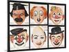 Masks of Famous Clowns, Kellogg Company of Great Britain-null-Mounted Giclee Print