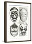 Masks of Mexican Wrestlers-null-Framed Art Print