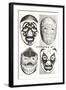 Masks of Mexican Wrestlers-null-Framed Art Print