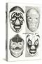 Masks of Mexican Wrestlers-null-Stretched Canvas