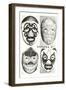 Masks of Mexican Wrestlers-null-Framed Art Print