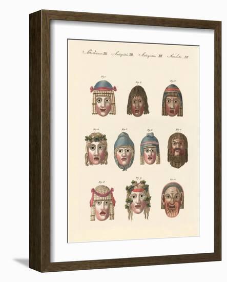 Masks of the Ancients-null-Framed Giclee Print