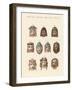 Masks of the Ancients-null-Framed Giclee Print