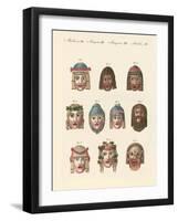 Masks of the Ancients-null-Framed Giclee Print