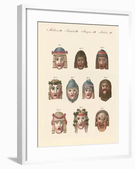 Masks of the Ancients-null-Framed Giclee Print