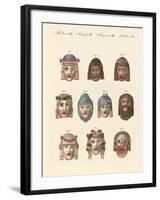 Masks of the Ancients-null-Framed Giclee Print