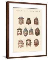 Masks of the Ancients-null-Framed Giclee Print