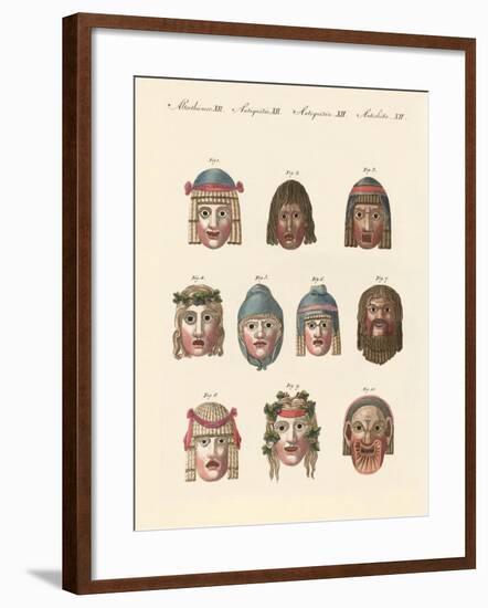 Masks of the Ancients-null-Framed Giclee Print