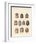 Masks of the Ancients-null-Framed Giclee Print