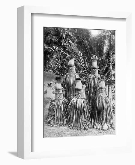 Masks Possessing Magical Qualities, Bismarck Archipelago, Papua New Guinea, 1920-Strecker and Schroder-Framed Giclee Print