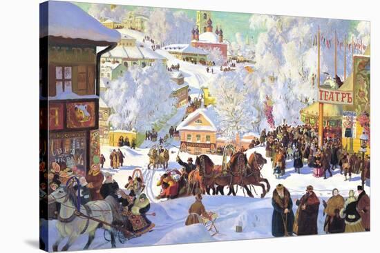 Maslanitsa; Shrovetide-Boris Kustodiyev-Stretched Canvas