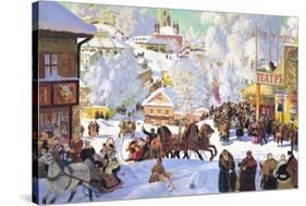 Maslanitsa; Shrovetide-Boris Kustodiyev-Stretched Canvas