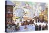 Maslanitsa; Shrovetide-Boris Kustodiyev-Stretched Canvas