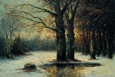 Snowfall in the Wood-Maso Di Banco-Mounted Giclee Print