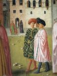 People in Traditional Florentine Dress, Detail from Raising of Tabitha-Masolino Da Panicale-Giclee Print