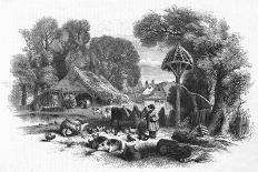 Farmyard Scene, C. 1860-Mason Jackson-Art Print