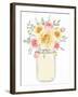 Mason Jar Floral 1-Kimberly Allen-Framed Art Print