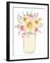 Mason Jar Floral 1-Kimberly Allen-Framed Art Print