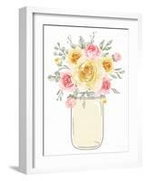 Mason Jar Floral 1-Kimberly Allen-Framed Art Print