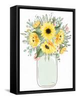 Mason Jar Floral 5-Kimberly Allen-Framed Stretched Canvas
