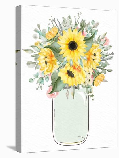 Mason Jar Floral 5-Kimberly Allen-Stretched Canvas