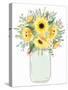 Mason Jar Floral 5-Kimberly Allen-Stretched Canvas
