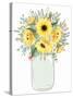 Mason Jar Floral 5-Kimberly Allen-Stretched Canvas