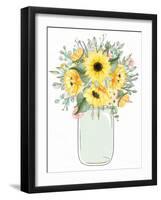 Mason Jar Floral 5-Kimberly Allen-Framed Art Print