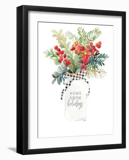 Mason Jar for Christmas-Lanie Loreth-Framed Art Print