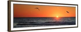 Masonboro Inlet Sunrise II-Alan Hausenflock-Framed Premium Giclee Print