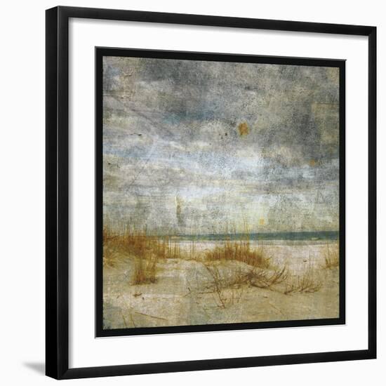 Masonboro Island No. 4-John W^ Golden-Framed Art Print