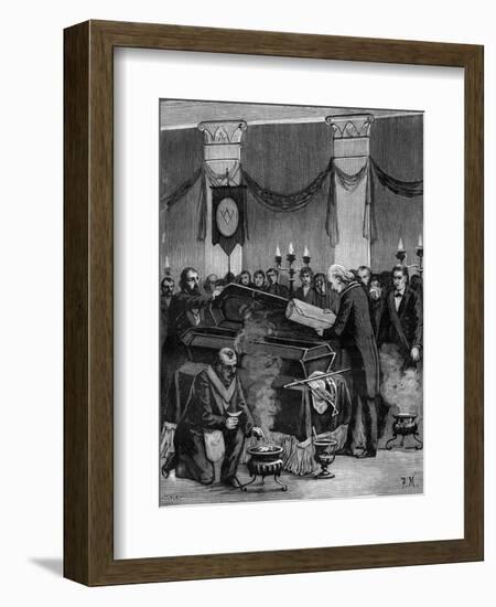 Masonic Funeral-null-Framed Art Print