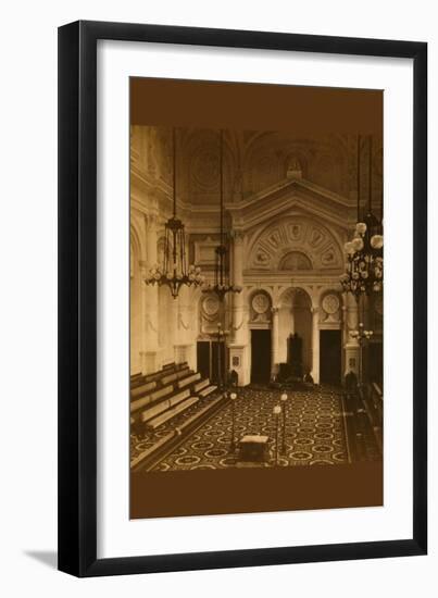 Masonic Hall - Philadelphia - Interior-Frederick Gutenkunst-Framed Art Print