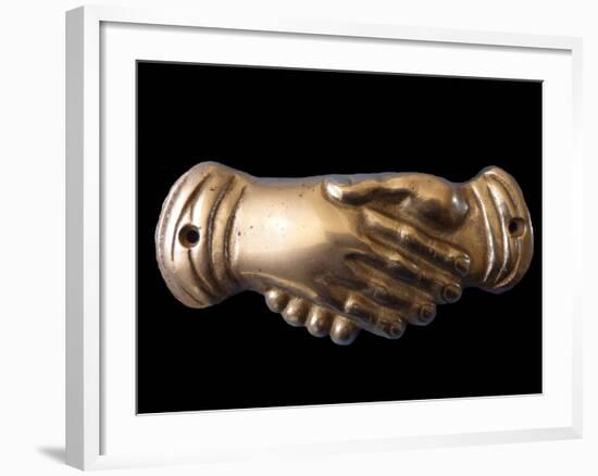 Masonic Handshake. Symbol, End of 19th C-null-Framed Photographic Print