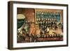 Masonic Initiation Ceremony of a Male Freemason, Early 19th Century-null-Framed Giclee Print