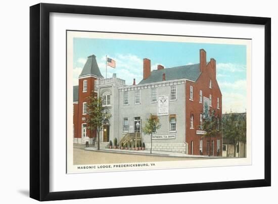 Masonic Lodge, Fredericksburg, Virginia-null-Framed Art Print