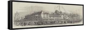 Masonic Procession at Bolton, Churchgate-null-Framed Stretched Canvas