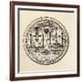 Masonic Seal, 1802, from 'The History of Freemasonry, Volume III', Published by Thomas C. Jack,…-null-Framed Giclee Print