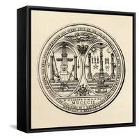 Masonic Seal, 1802, from 'The History of Freemasonry, Volume III', Published by Thomas C. Jack,…-null-Framed Stretched Canvas