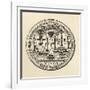 Masonic Seal, 1802, from 'The History of Freemasonry, Volume III', Published by Thomas C. Jack,…-null-Framed Giclee Print