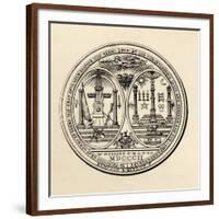 Masonic Seal, 1802, from 'The History of Freemasonry, Volume III', Published by Thomas C. Jack,…-null-Framed Giclee Print