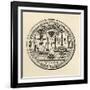 Masonic Seal, 1802, from 'The History of Freemasonry, Volume III', Published by Thomas C. Jack,…-null-Framed Giclee Print